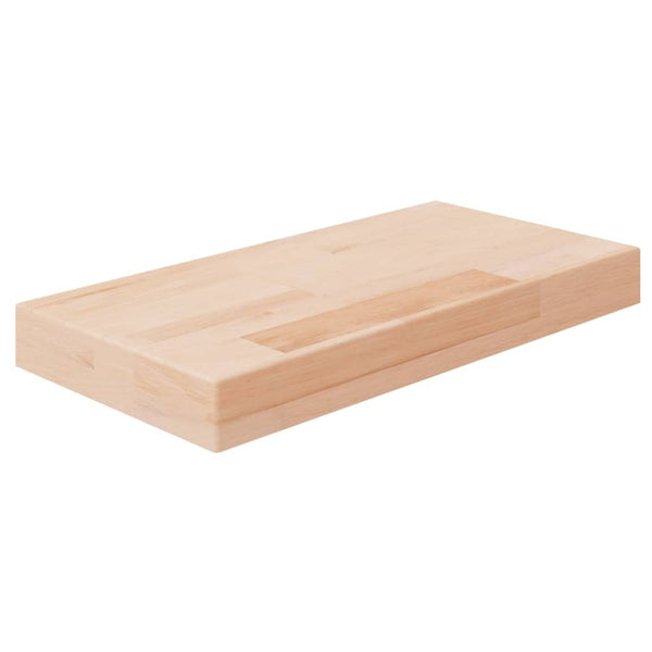 vidaXL Shelf Board 40x20x4 cm Untreated Solid Oak Wood