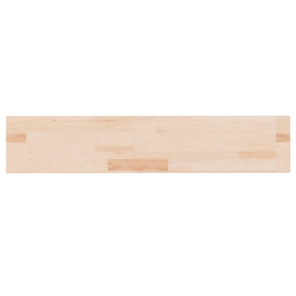 vidaXL Shelf 100x20x4 cm Untreated Solid Oak Wood