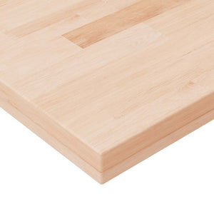 vidaXL Shelf 100x20x4 cm Untreated Solid Oak Wood