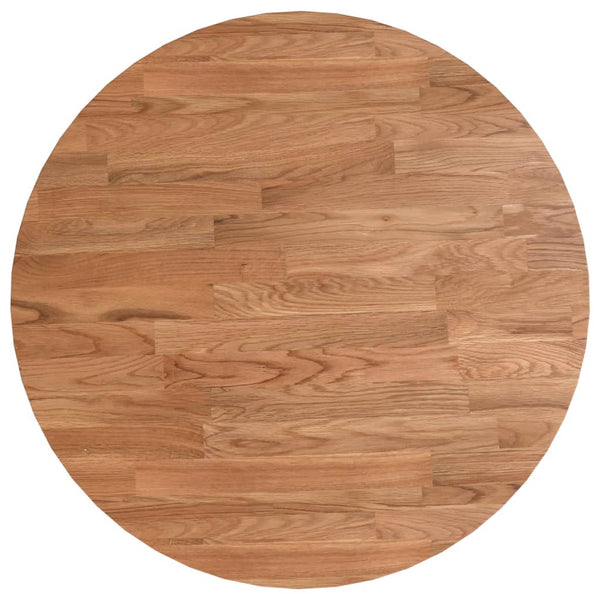 vidaXL Round Tabletop Light Brown Ø40x1.5 cm Treated Oak Wood