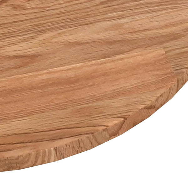 vidaXL Round Tabletop Light Brown Ø40x1.5 cm Treated Oak Wood