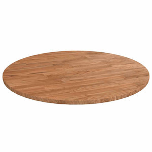 vidaXL Round Tabletop Light Brown Ø50x1.5 cm Treated Oak Wood