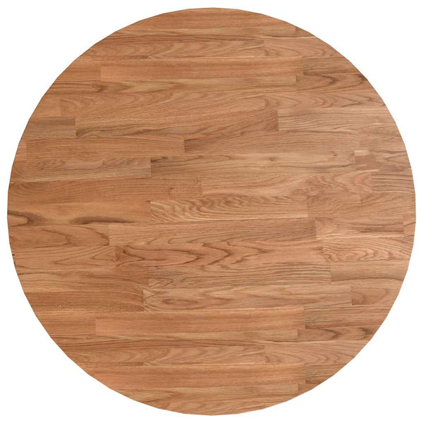 vidaXL Round Tabletop Light Brown Ø50x1.5 cm Treated Oak Wood
