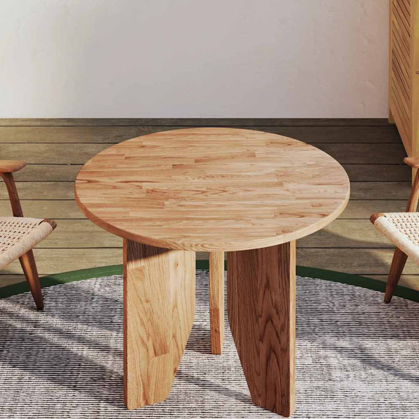 vidaXL Round Tabletop Light Brown Ø50x1.5 cm Treated Oak Wood