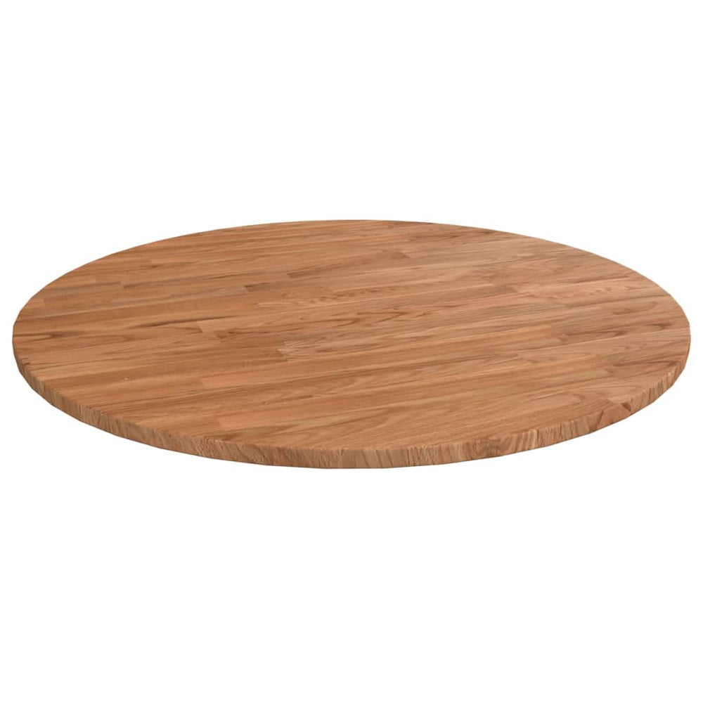 vidaXL Round Tabletop Light Brown Ø60x1.5 cm Treated Oak Wood