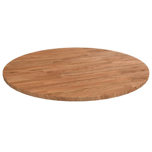 vidaXL Round Tabletop Light Brown Ø60x1.5 cm Treated Oak Wood