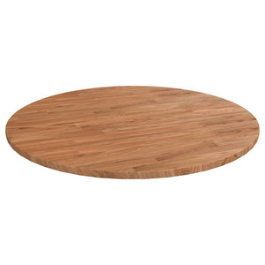 vidaXL Round Tabletop Light Brown Ø70x1.5 cm Treated Oak Wood