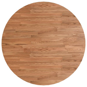 vidaXL Round Tabletop Light Brown Ø70x1.5 cm Treated Oak Wood