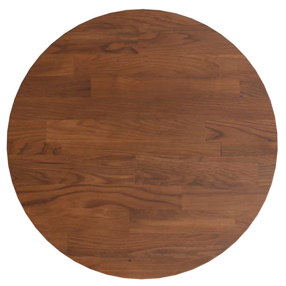 vidaXL Round Tabletop Dark Brown Ø30x1.5 cm Treated Oak Wood