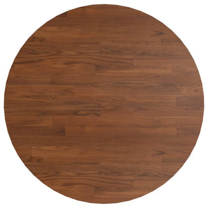 vidaXL Round Tabletop Dark Brown Ø50x1.5 cm Treated Oak Wood