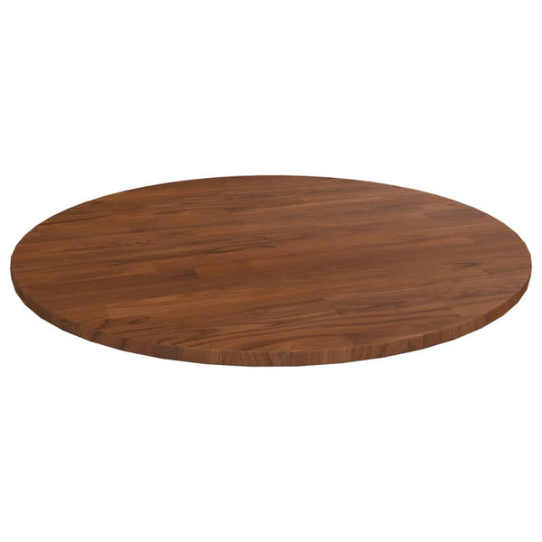 vidaXL Round Tabletop Dark Brown Ø60x1.5 cm Treated Oak Wood