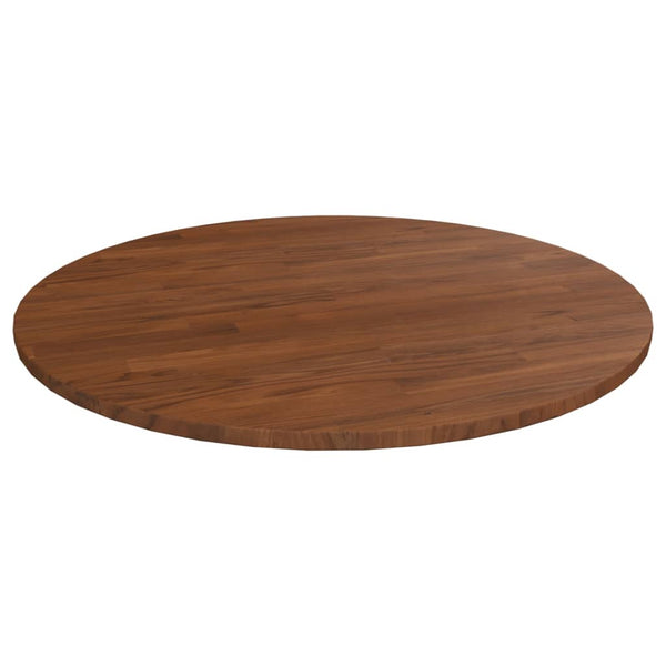 vidaXL Round Tabletop Dark Brown Ø90x1.5 cm Treated Oak Wood