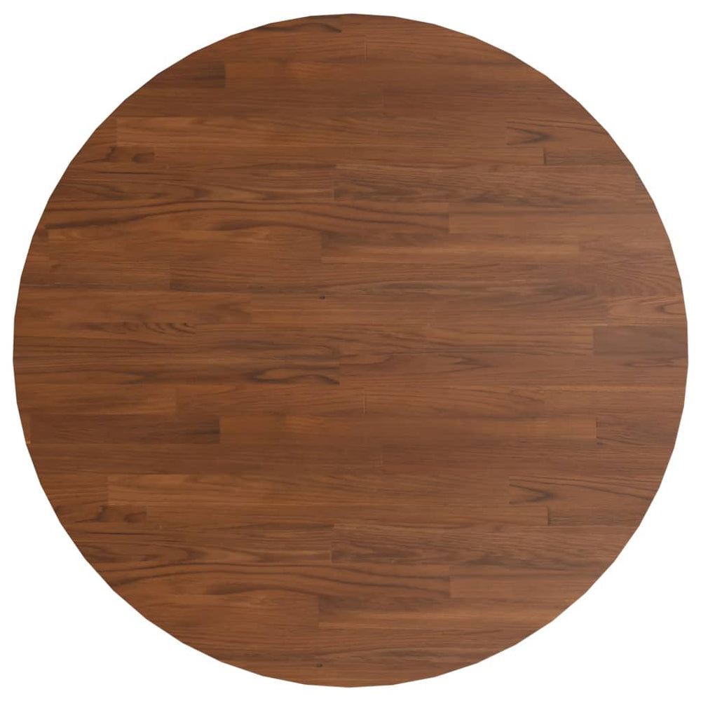vidaXL Round Tabletop Dark Brown Ø90x1.5 cm Treated Oak Wood