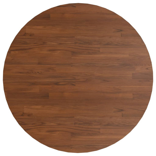 vidaXL Round Tabletop Dark Brown Ø90x1.5 cm Treated Oak Wood