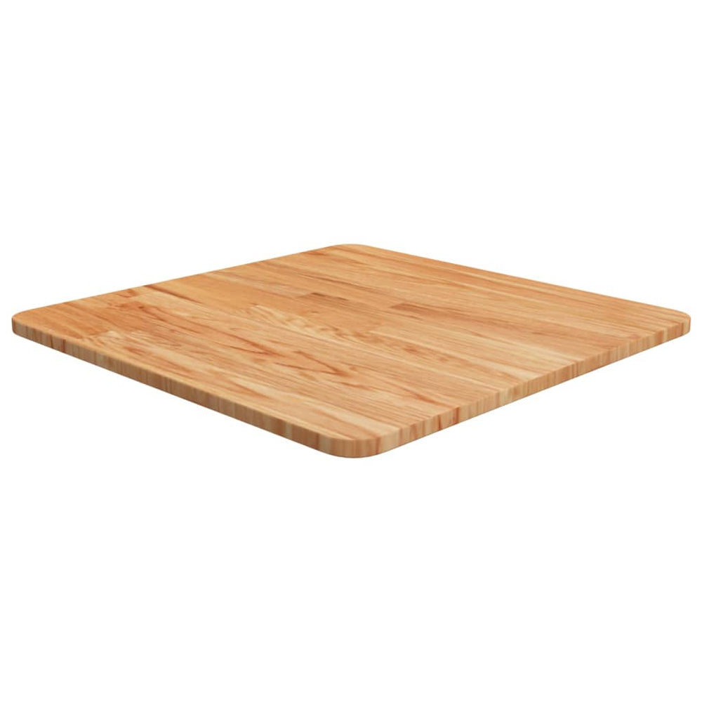 vidaXL Tabletop Square Light Brown 50x50x1.5 cm Treated Oak