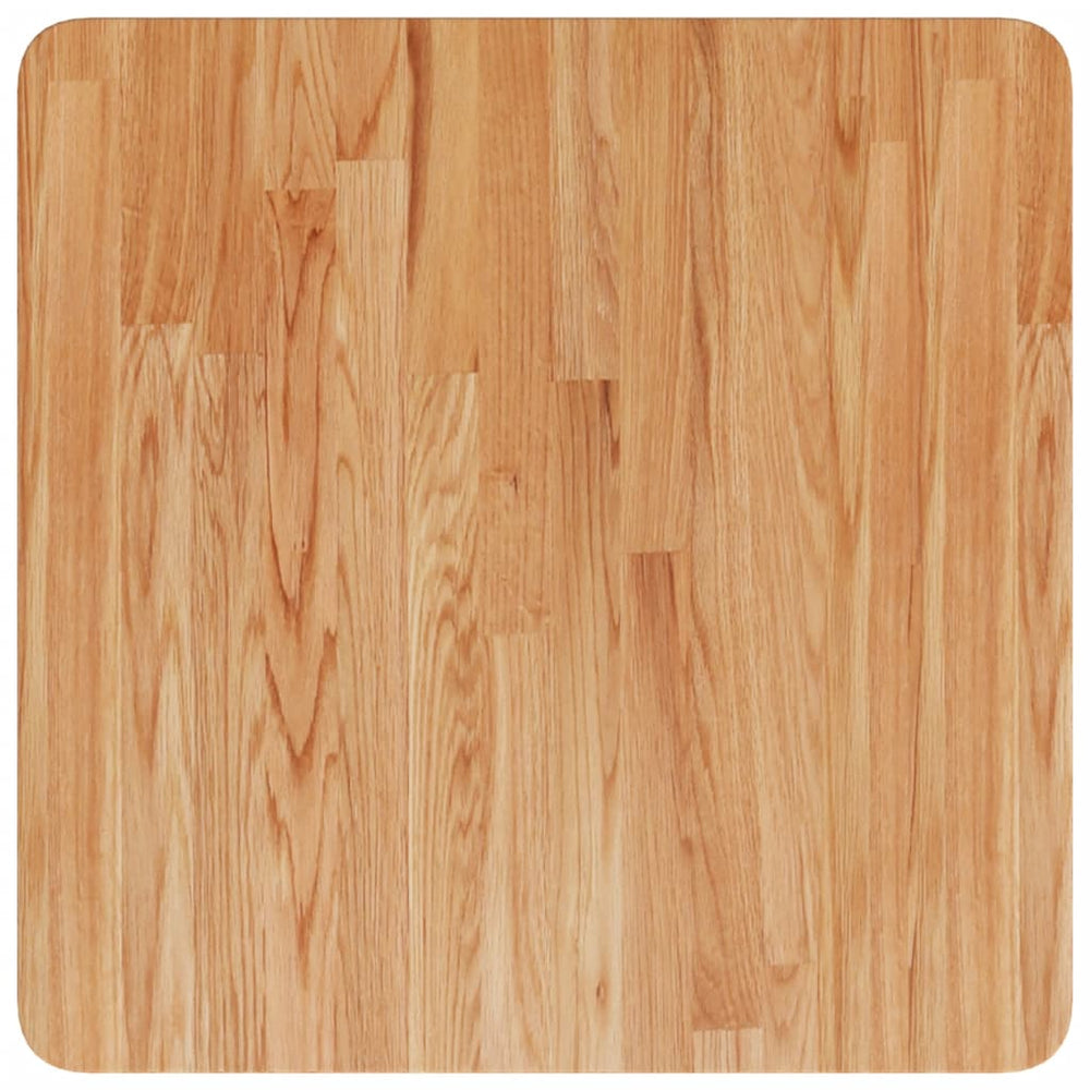 vidaXL Tabletop Square Light Brown 50x50x1.5 cm Treated Oak