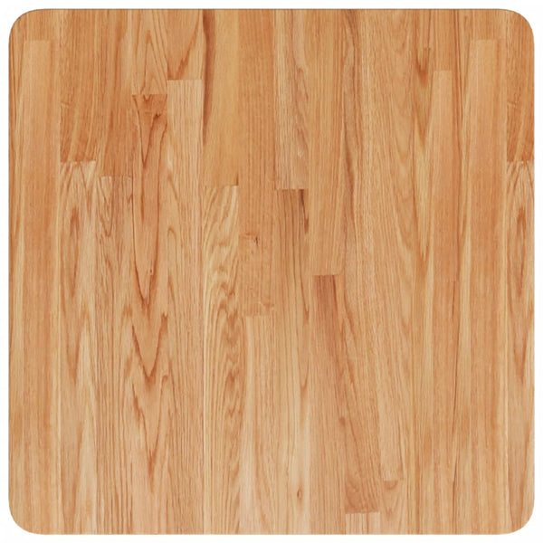 vidaXL Tabletop Square Light Brown 50x50x1.5 cm Treated Oak
