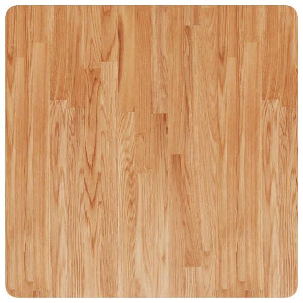 vidaXL Tabletop Square Light Brown 70x70x1.5 cm Treated Oak