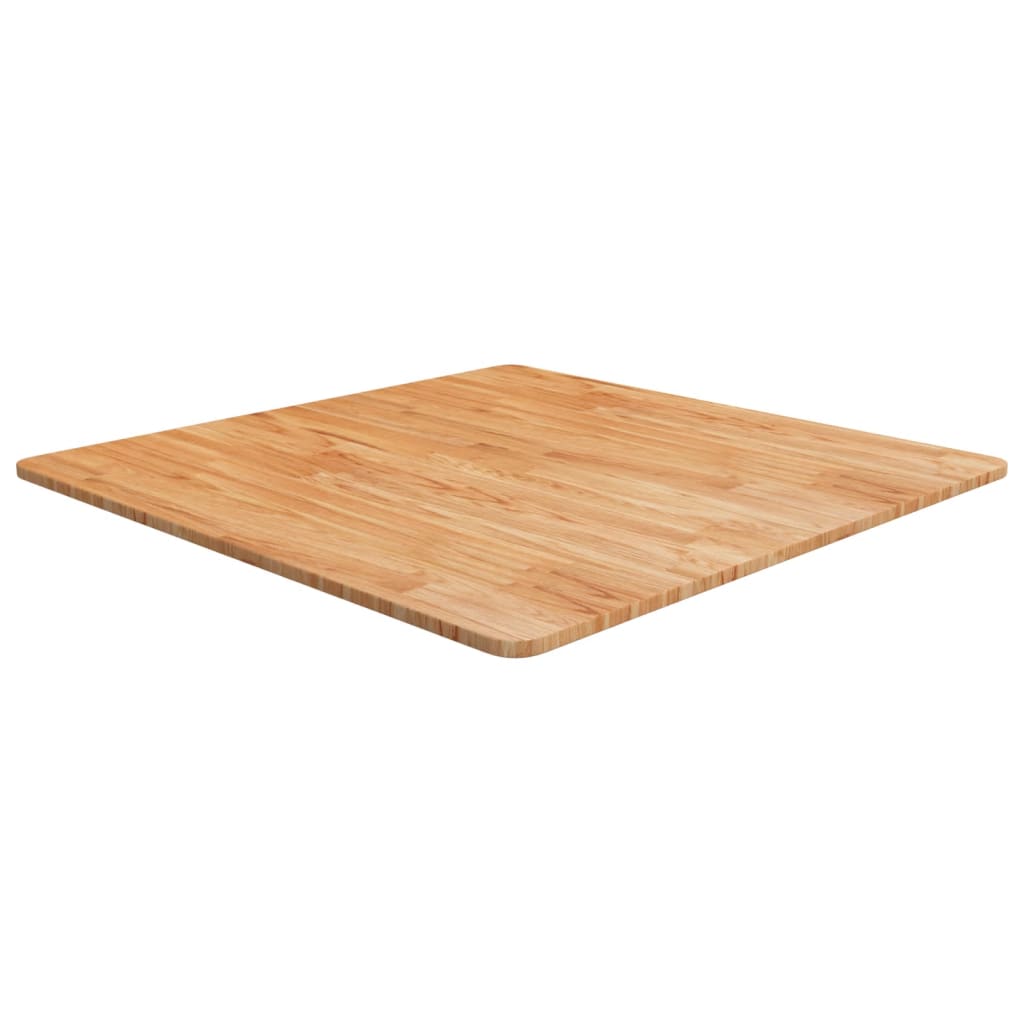 vidaXL Tabletop Square Light Brown 80x80x1.5cm Treated Oak