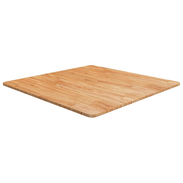 vidaXL Tabletop Square Light Brown 80x80x1.5cm Treated Oak