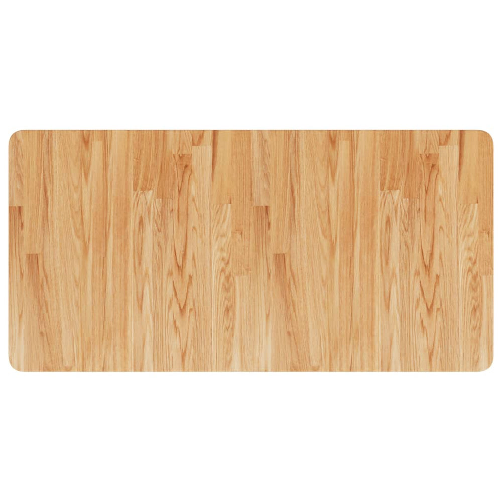 vidaXL Bathroom Vanity Top Light Brown 100x50x1.5 cm Solid Wood Treated
