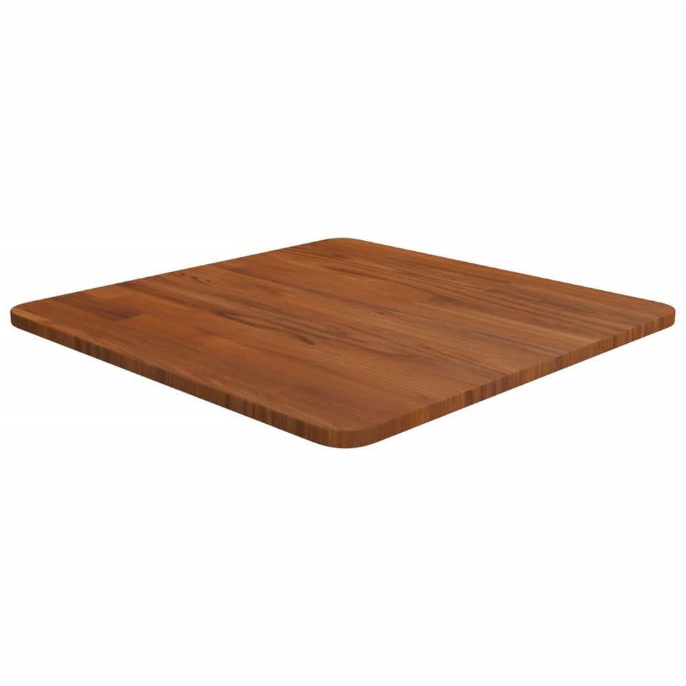 vidaXL Tabletop Square Dark Brown 50x50x1.5 cm Treated Oak