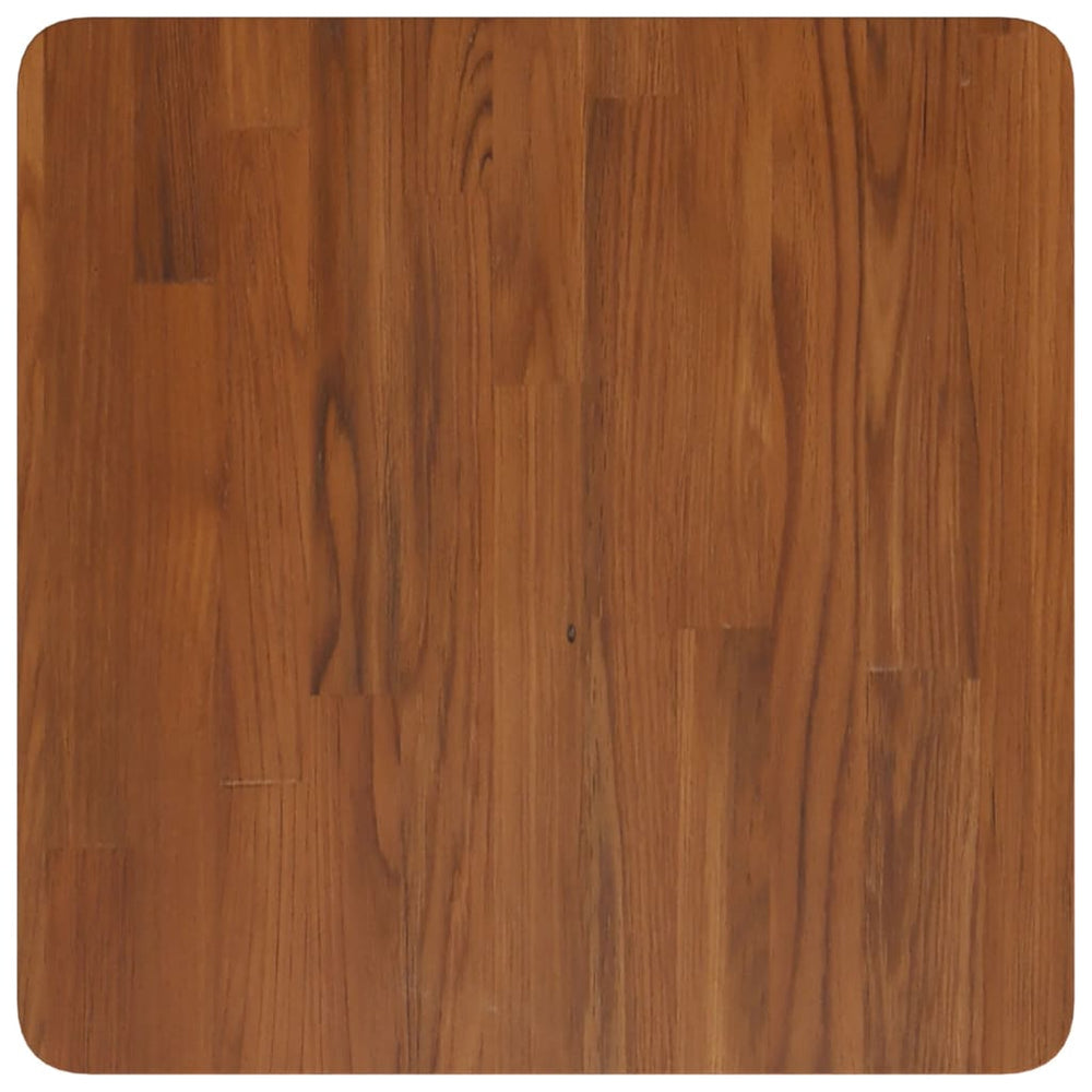 vidaXL Tabletop Square Dark Brown 50x50x1.5 cm Treated Oak