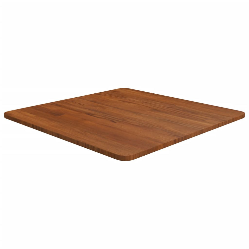 vidaXL Table Top Square Dark Brown 60x60x1.5 cm Treated Oak