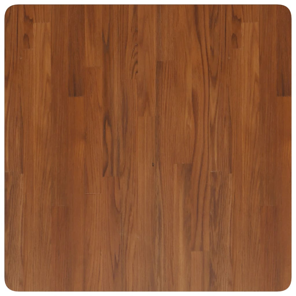 vidaXL Tabletop Square Dark Brown 70x70x1.5 cm Treated Oak