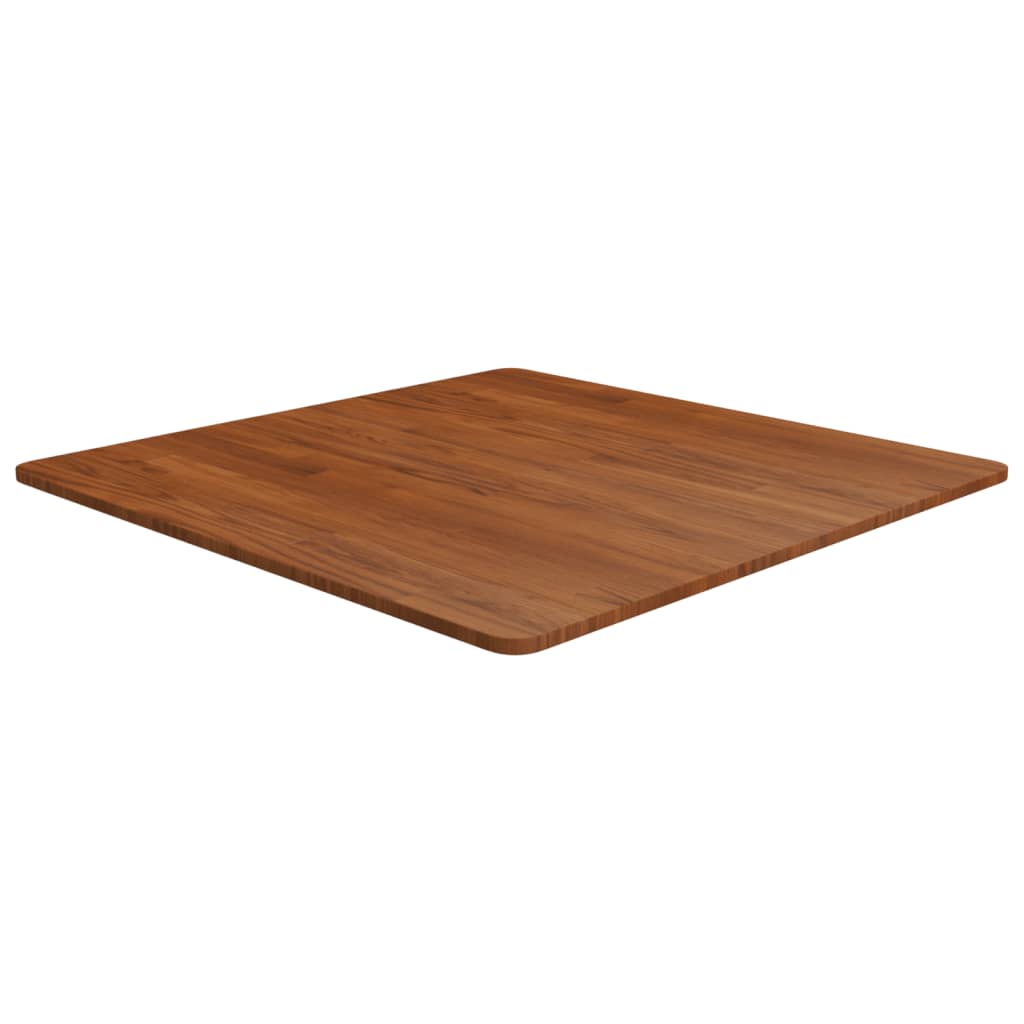vidaXL Tabletop Square Dark Brown 80x80x1.5cm Treated Oak