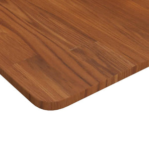 vidaXL Tabletop Square Dark Brown 80x80x1.5cm Treated Oak