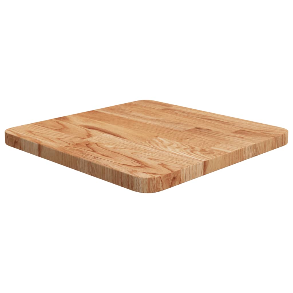 vidaXL Tabletop Square Light Brown 40x40x2.5 cm Treated Oak