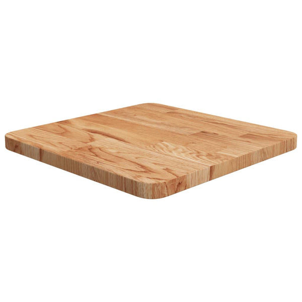 vidaXL Tabletop Square Light Brown 40x40x2.5 cm Treated Oak