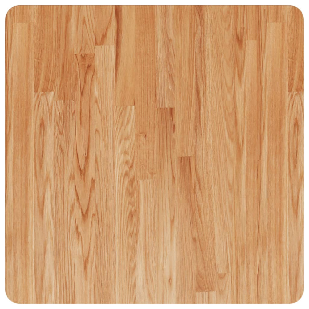 vidaXL Tabletop Square Light Brown 60x60x2.5 cm Treated Oak