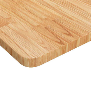 vidaXL Bathroom Vanity Top Light Brown 100x60x2.5 cm Solid Treated Wood