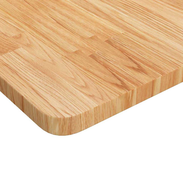 vidaXL Bathroom Vanity Top Light Brown 100x60x2.5 cm Solid Treated Wood