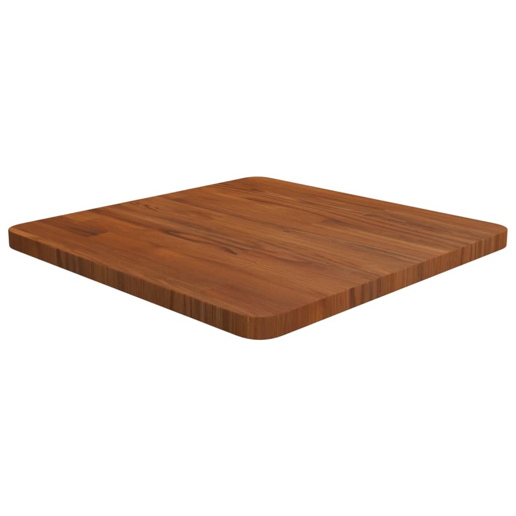 vidaXL Tabletop Square Dark Brown 50x50x2.5 cm Treated Oak
