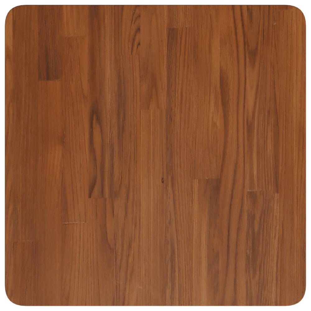 vidaXL Tabletop Square Dark Brown 50x50x2.5 cm Treated Oak
