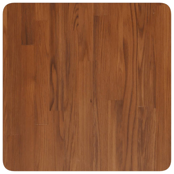 vidaXL Tabletop Square Dark Brown 50x50x2.5 cm Treated Oak