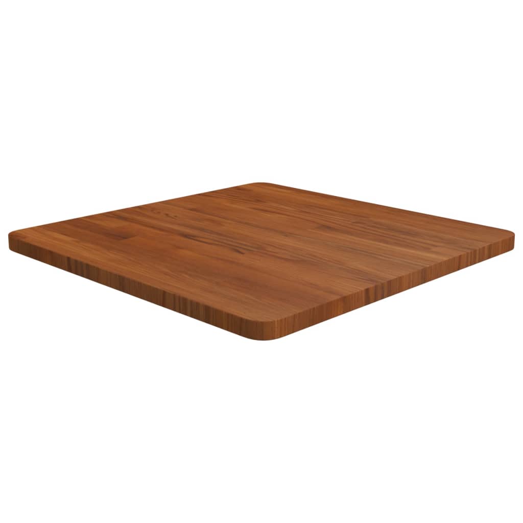 vidaXL Tabletop Square Dark Brown 60x60x2.5 cm Treated Oak
