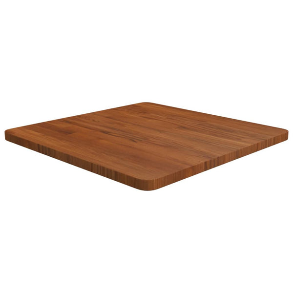 vidaXL Tabletop Square Dark Brown 60x60x2.5 cm Treated Oak