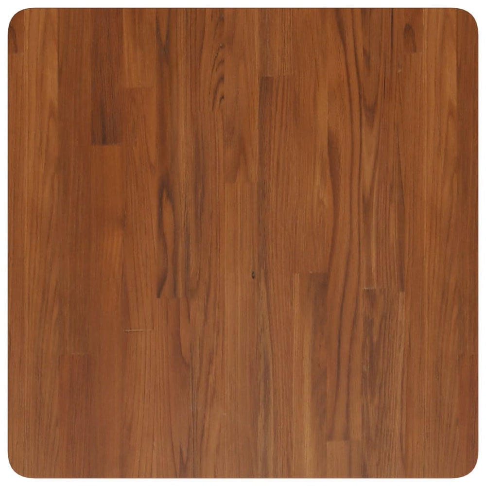 vidaXL Tabletop Square Dark Brown 60x60x2.5 cm Treated Oak