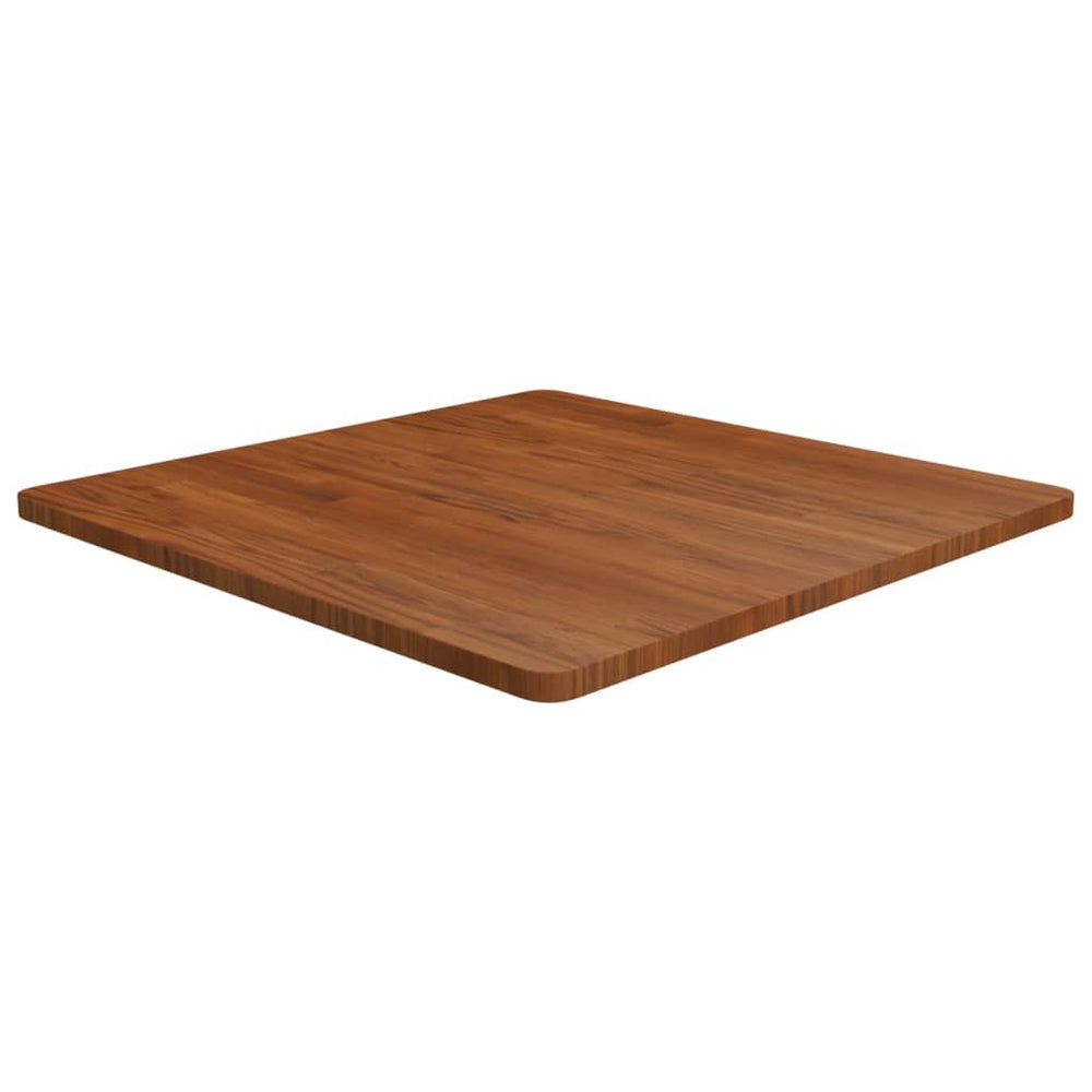 vidaXL Tabletop Square Dark Brown 80x80x2.5 cm Treated Oak