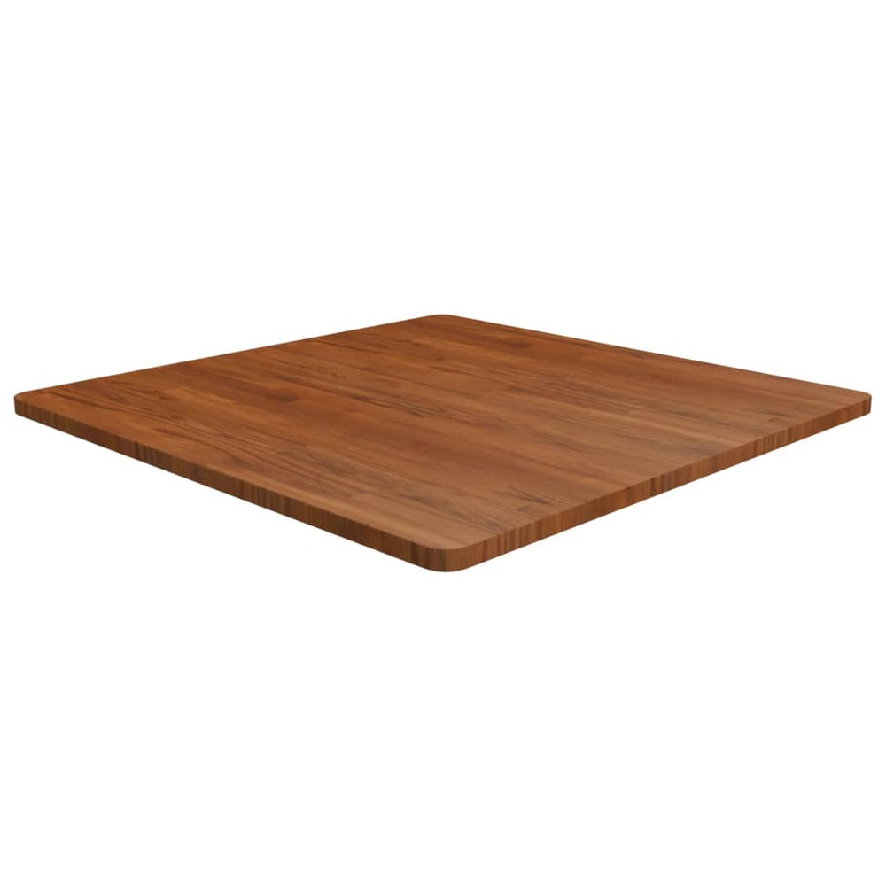 vidaXL Tabletop Square Dark Brown 90x90x2.5cm Treated Oak