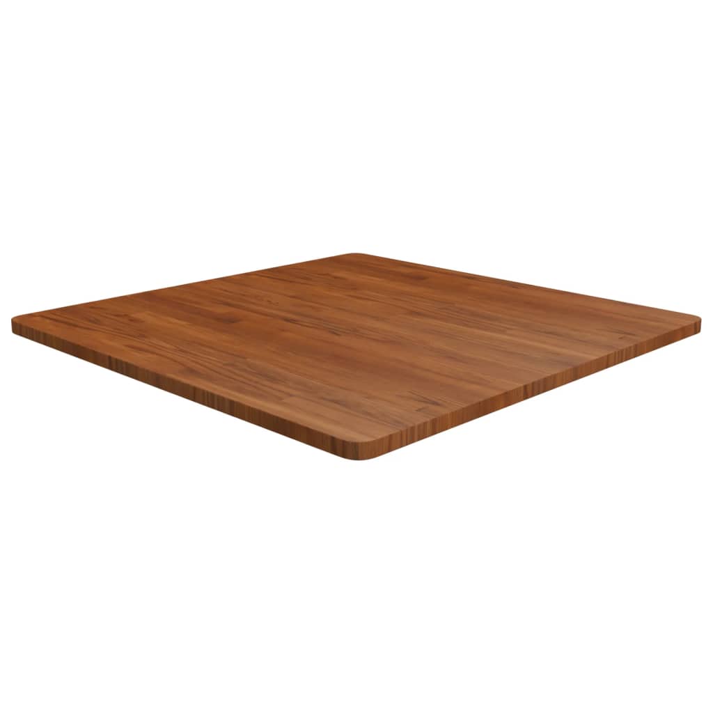 vidaXL Tabletop Square Dark Brown 90x90x2.5cm Treated Oak