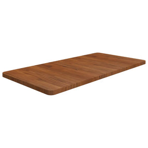 vidaXL Washbasin Countertop Dark Brown 100x50x2.5 cm Solid Treated Wood