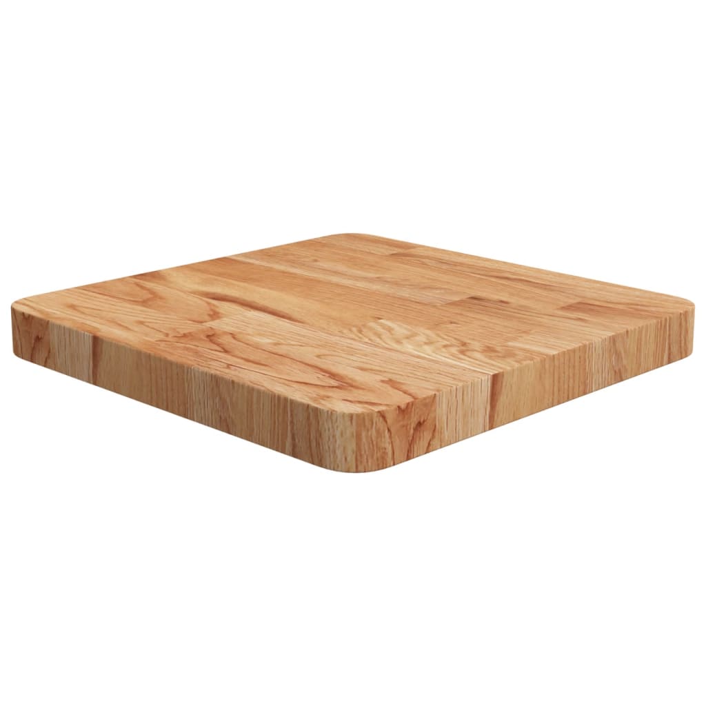 vidaXL Tabletop Square Light Brown 40x40x4cm Treated Oak