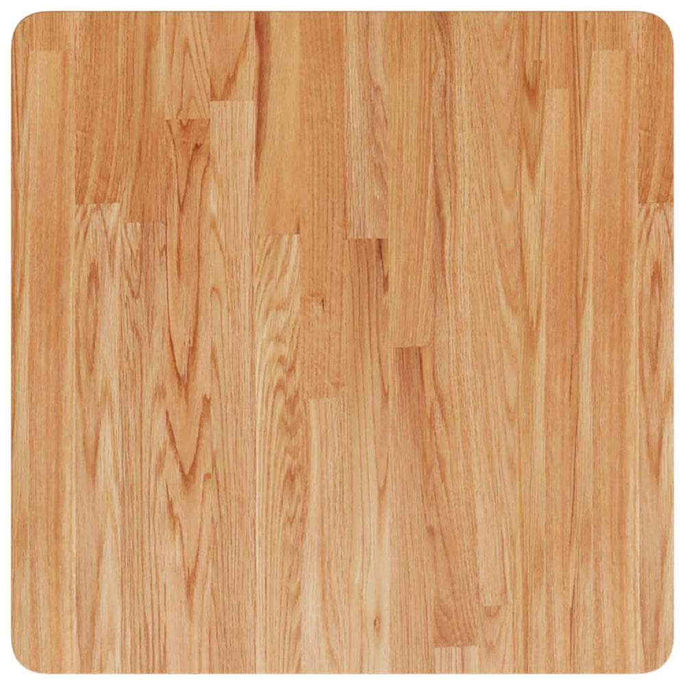 vidaXL Tabletop Square Light Brown 60x60x4 cm Treated Oak