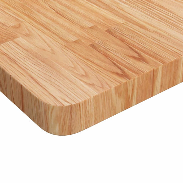 vidaXL Tabletop Square Light Brown 60x60x4 cm Treated Oak