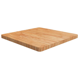 vidaXL Tabletop Square Light Brown 70x70x4cm Treated Oak